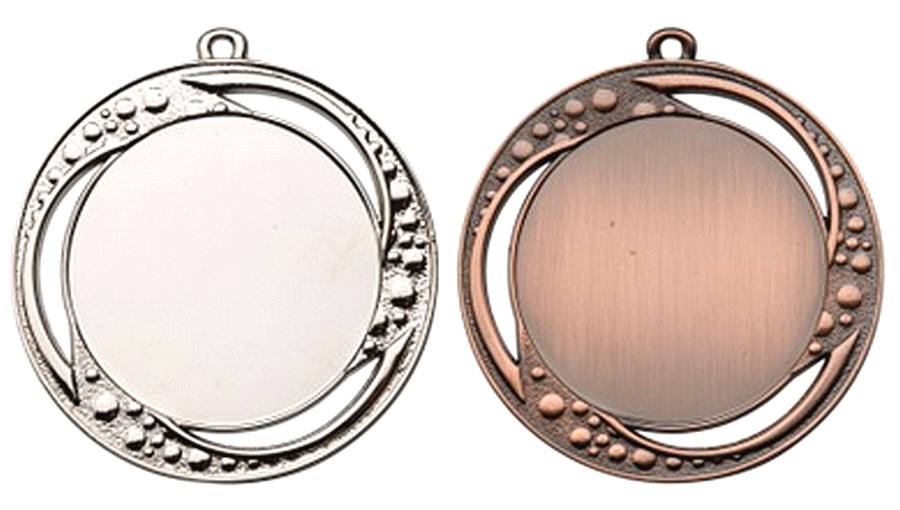 E 6003 Medaille Zilver-Brons compleet OP=OP!!